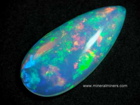 Opal Gem: natural Ethiopian opal collector gemstone